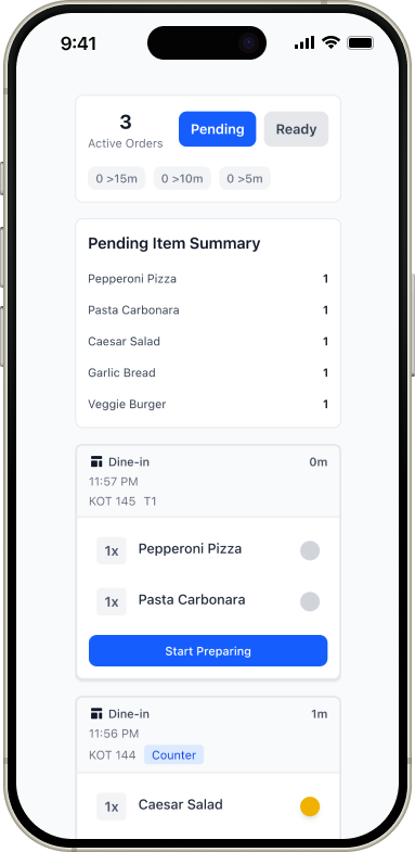 Chef App mockup
